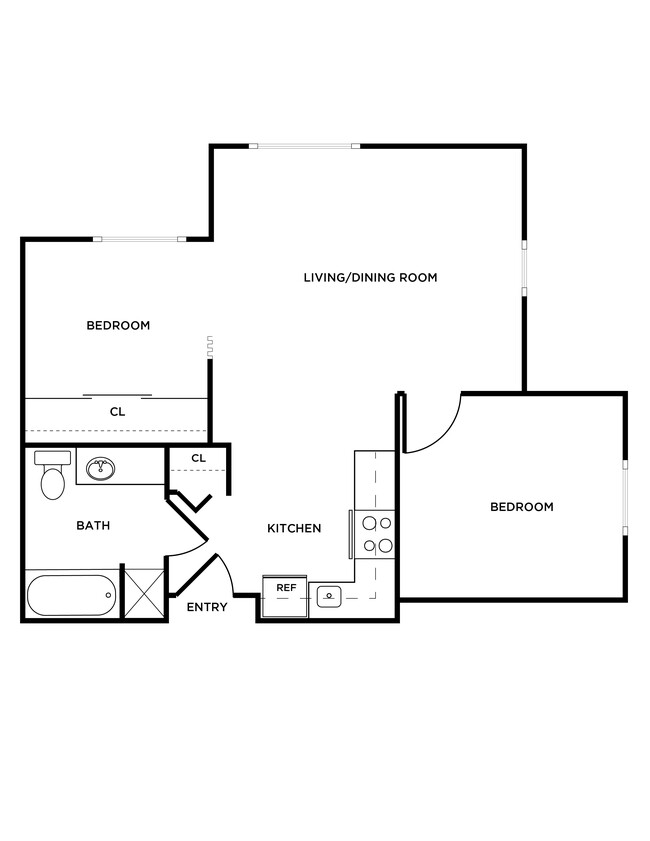 Floorplan - Woodrose Apartments