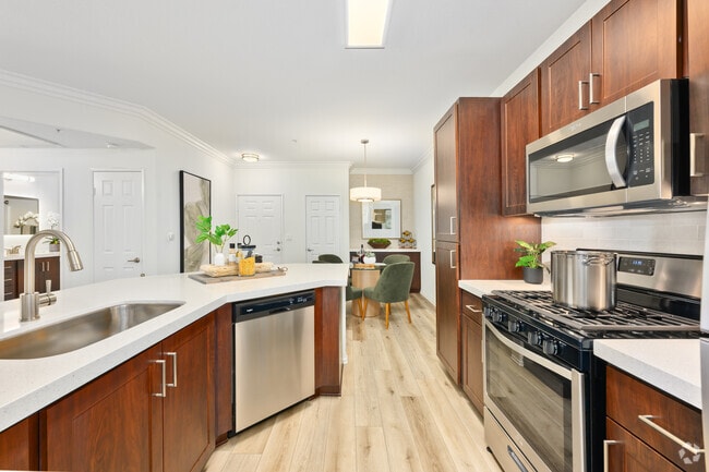 2BR, 2BA - 1028SF - Kitchen - Camino Real Apartments