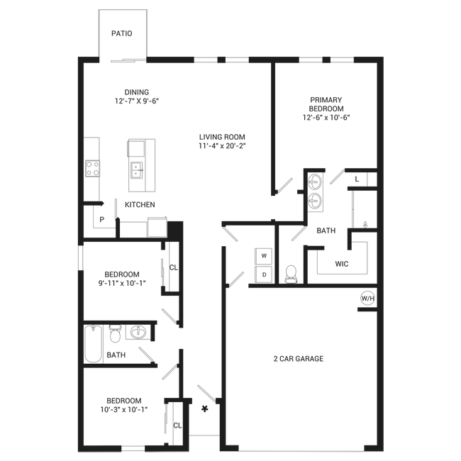 Floorplan - Westbridge Cove Rental Homes