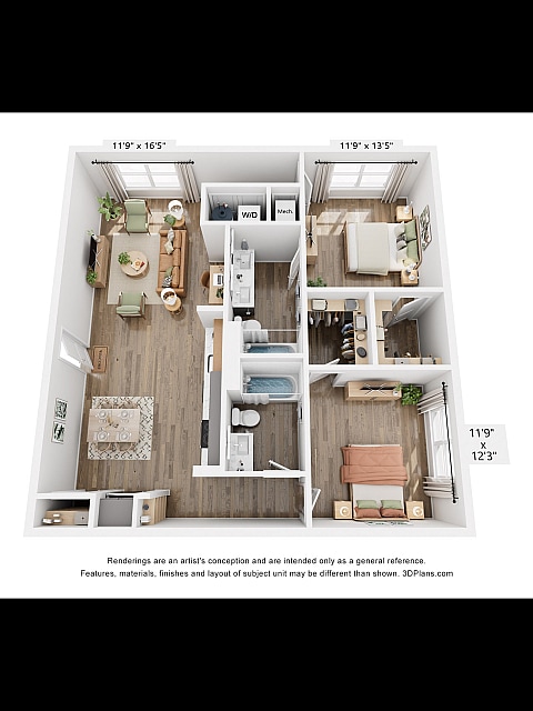 The Cline Two Bedroom - Drake Farms