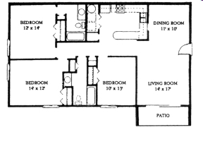 3BR/2BA - Meadow Green Apartments