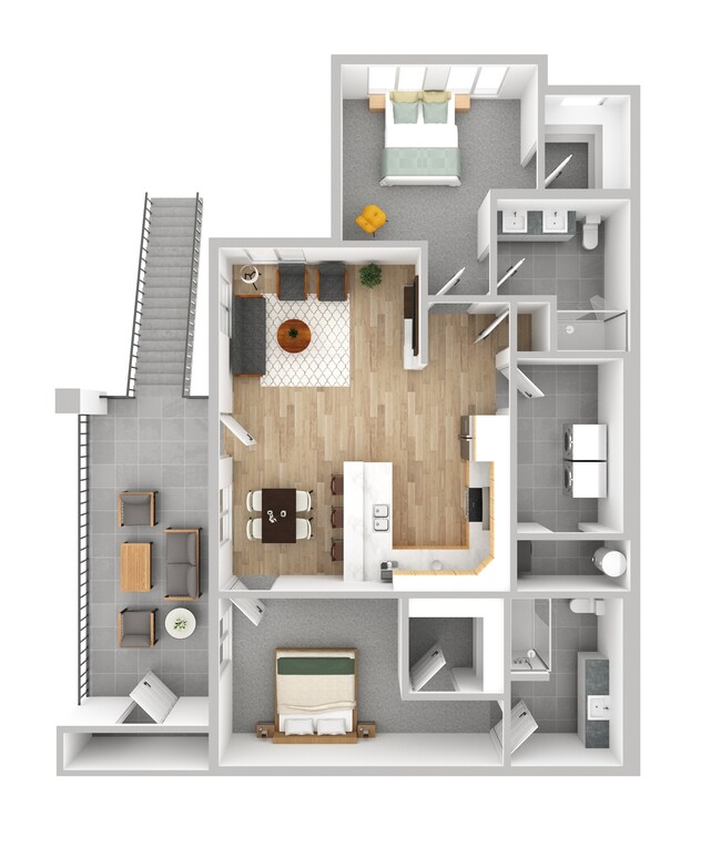 Floorplan - North Peak Apartments