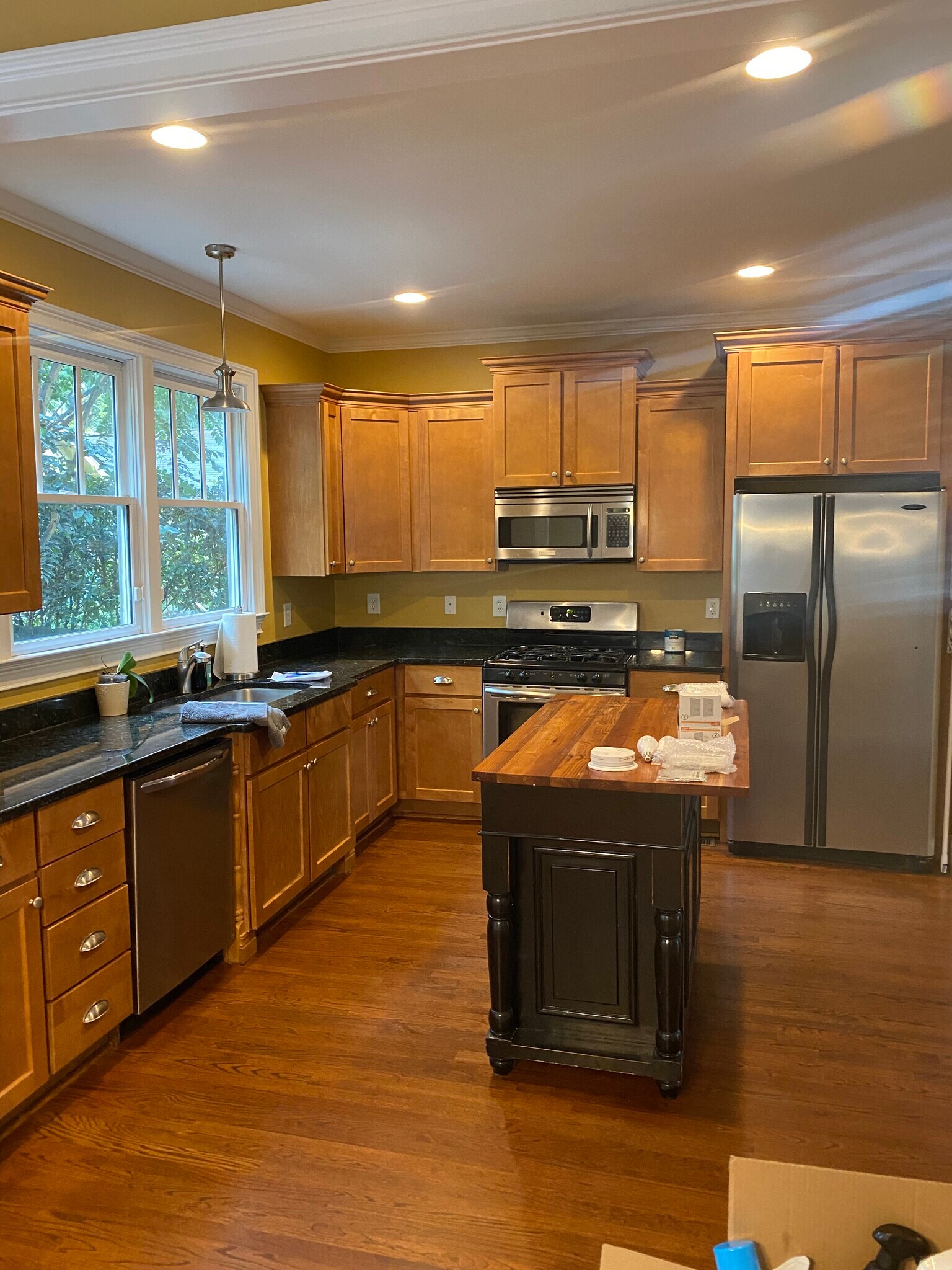 Kitchen with brand new refrigerator - 945 Longley Ave NW