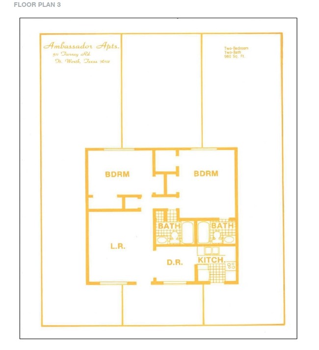 2BR/2BA - Ambassador Apartments