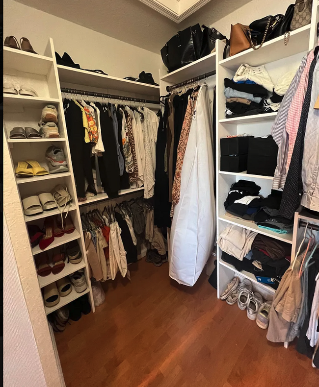 renovated master bedroom closet - 1162 Imperial Lake Rd