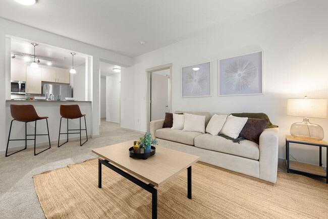 A4 716 SF 1x1 w/Den (Living Room)