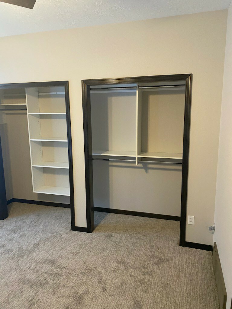 Double closet shelving - 9402 W Dolores Dr