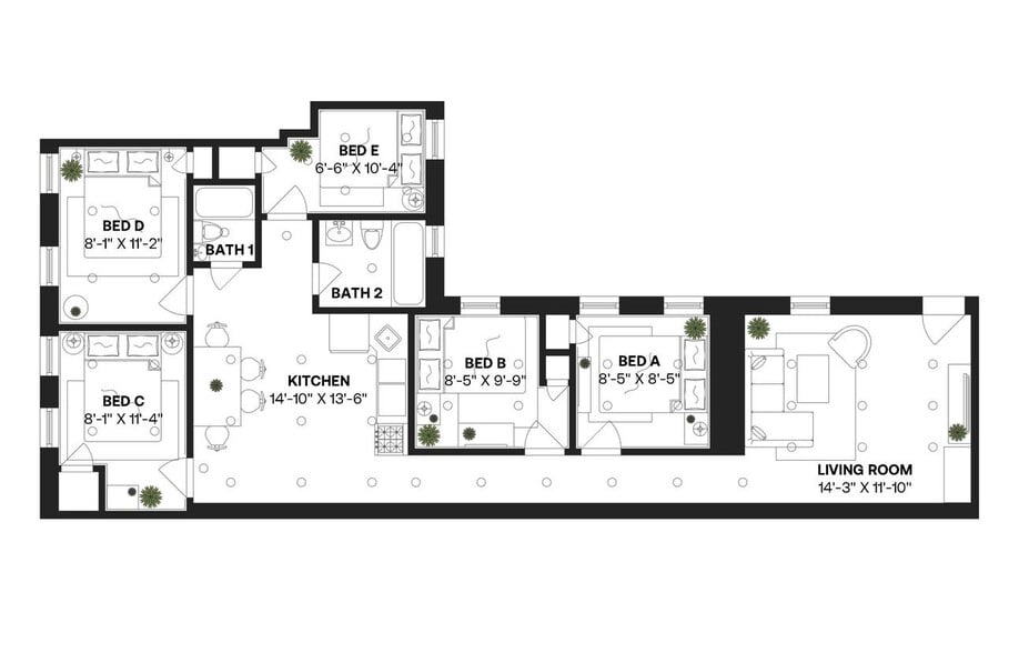 Building Photo - Room in Shared 5 bed/2 bath home