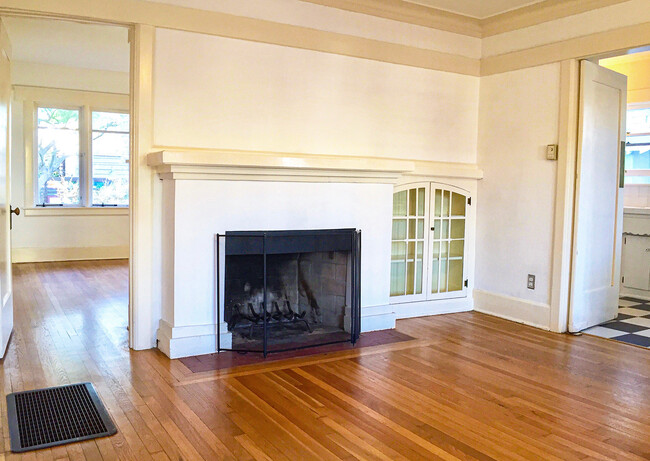 view from fireplace to bedroom - 3512 Pershing Ave