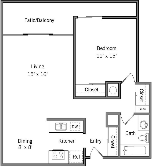 Floorplan - Americana Apartments