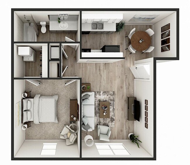 Floorplan - Chateau 68 Apartments