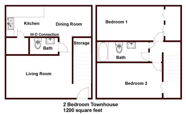2BR/1.5BA - Parkview Terrace