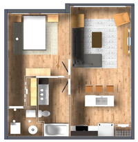 Building Photo - New! Beautiful 1 Bed, 1 Bath Accessible Ap...