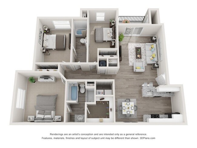 Floorplan - Park Edge Apartments