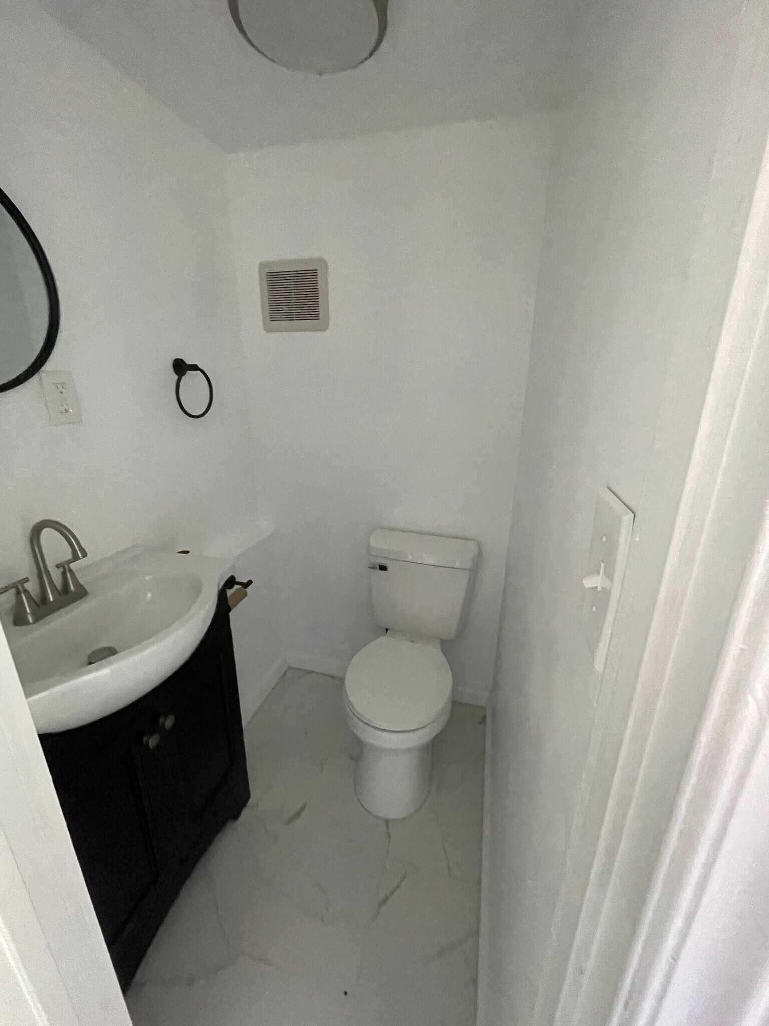 Downstairs half bath completely remodeled. - 106 Water St