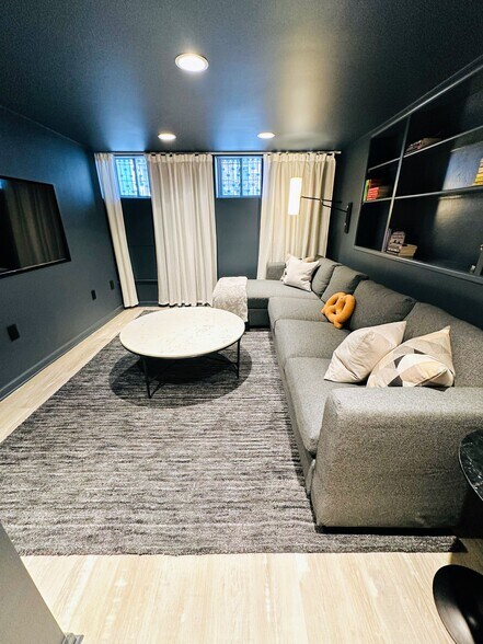 Basement with big screen TV - 615 S Bambrey St