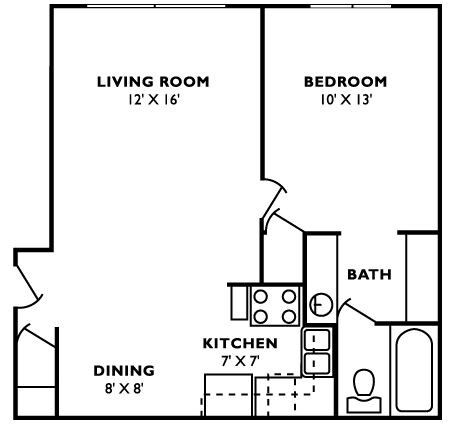 Floorplan - Dunnhill Apartments