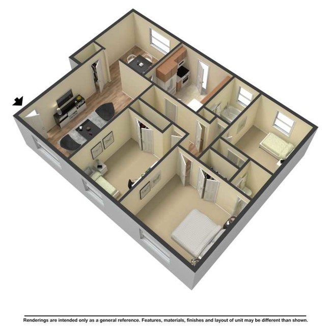 Floorplan - Flats at 235