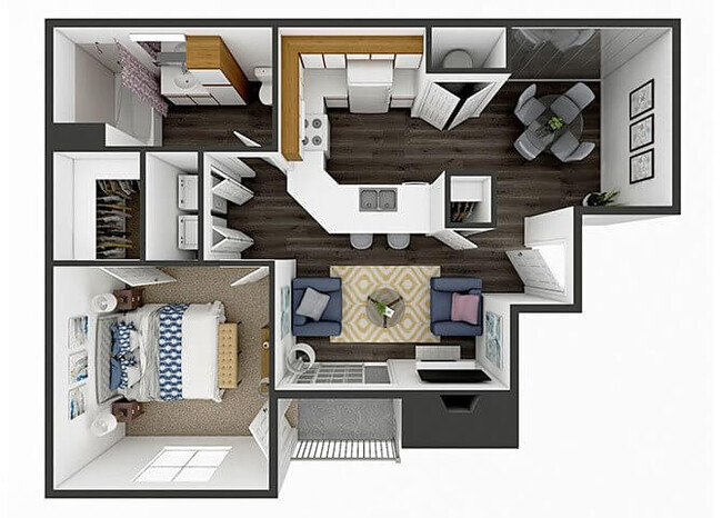 Floorplan - Apache Trace Apartments