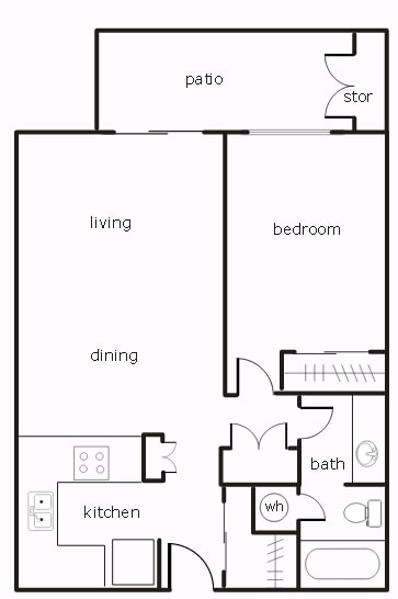 1BR/1BA - Sierra Valley Senior Apartments