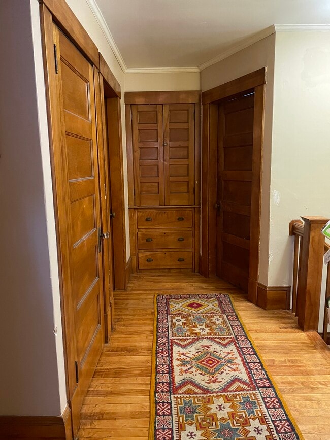 Upstairs Hall with Built-in Linen closet - 81 Green St