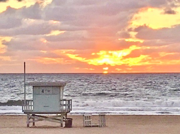 Guard tower sunset - 324 4th St