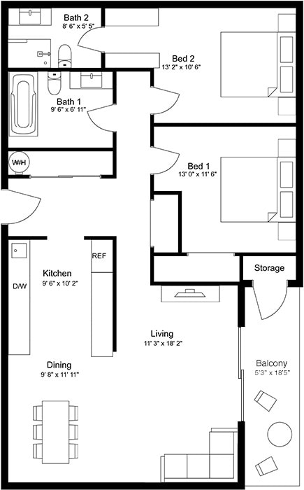 Floorplan - The Magnolia Collection - Magnolian, Magno...