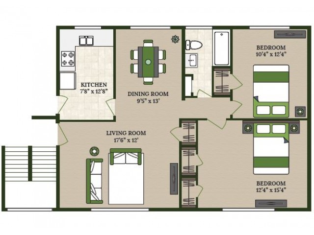 Floorplan - HOMESTEAD APARTMENTS