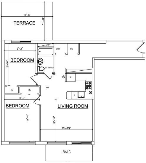 2BR/1BA - Ocean Blue