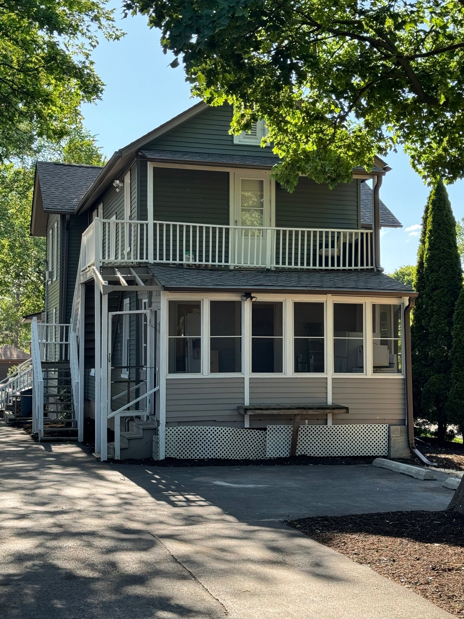 exterior access to Unit C - 617 Delles Rd