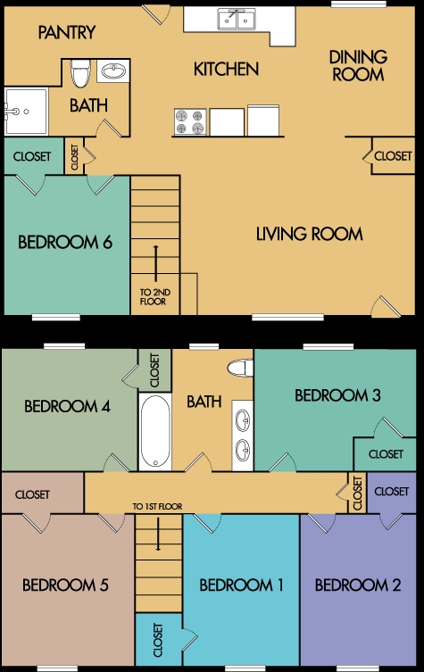 6BR/2BA - Lexington Ridge Apartments & Townhomes