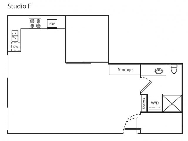 Urban One Bedroom F - Marketside Flats