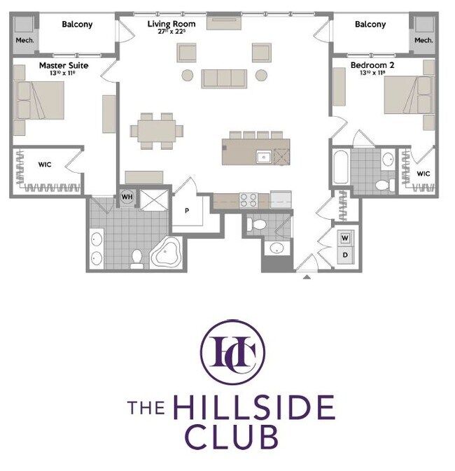Floorplan - Hillside Club