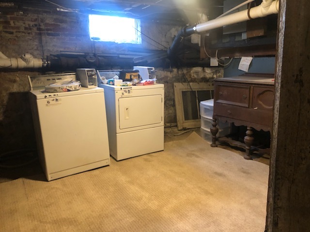 Laundry in basement - 124 Parker St