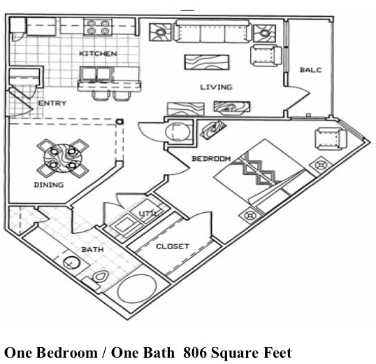 1BR/1BA - The Villas at Copper Leaf