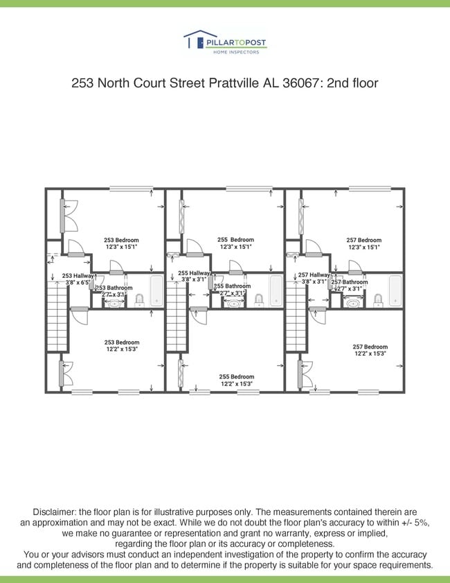 Second Floor Plans - North Court Townhomes