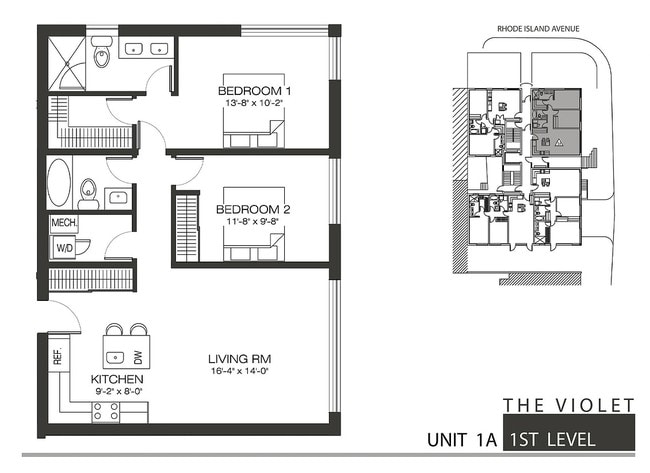 1st Floor - Unit 1A - The Violet