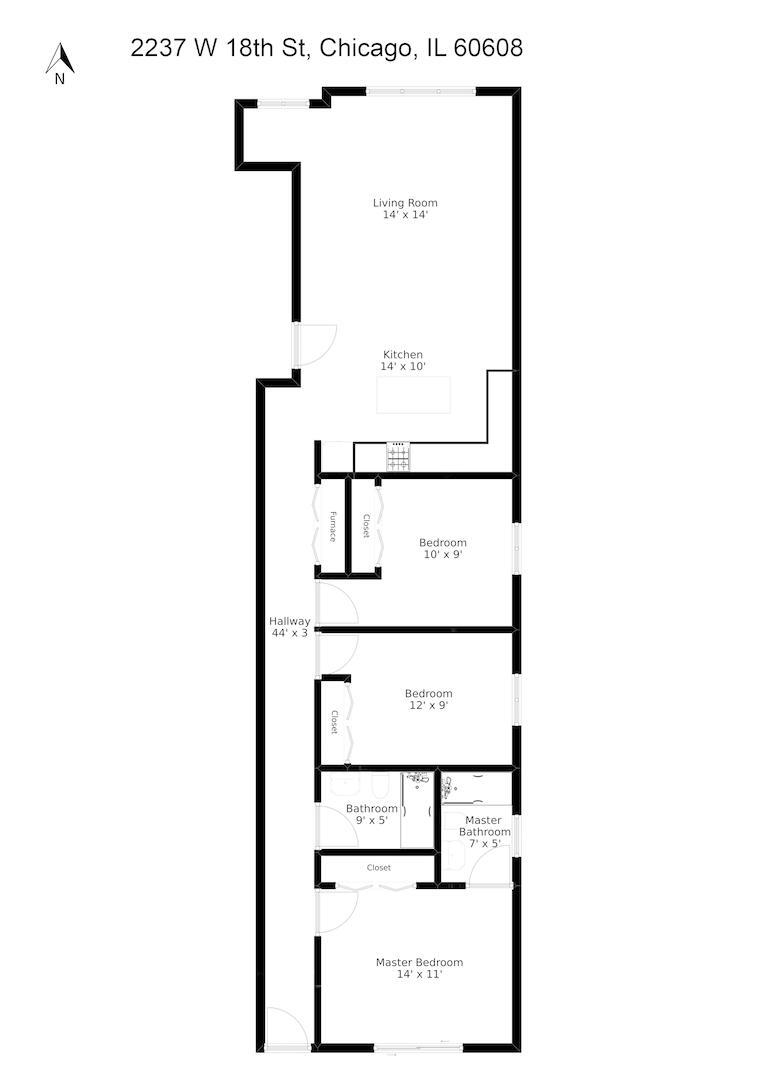Floor Plan - 2237 W 18th St