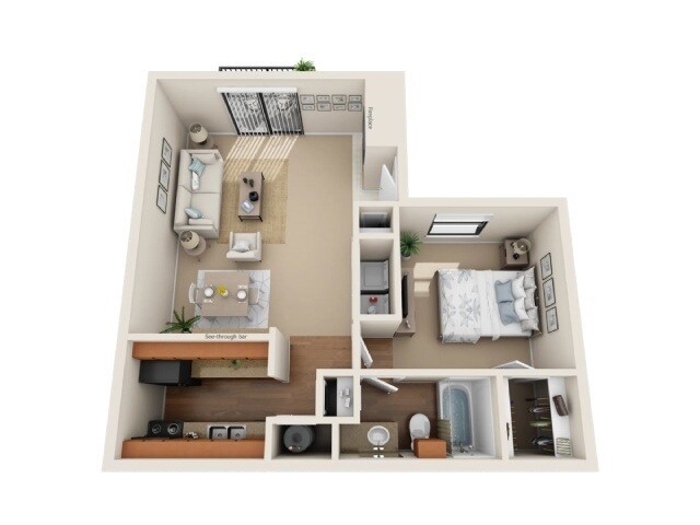 Floorplan - South Meadows Apartments