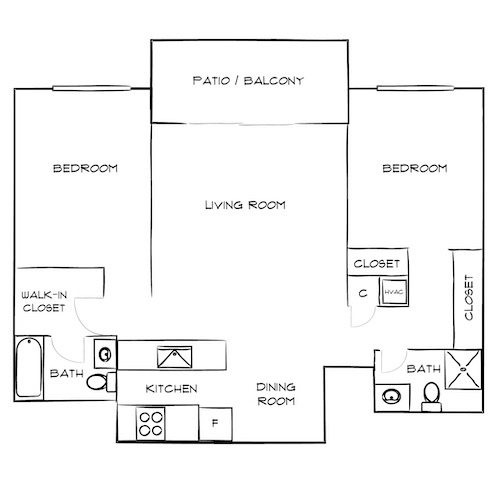 Floorplan - Villas of Pasadena