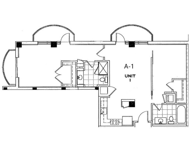 Floor Plan A-1 - The Peach Atlanta