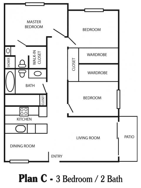 3BR/2BA - Sheraton Apartments