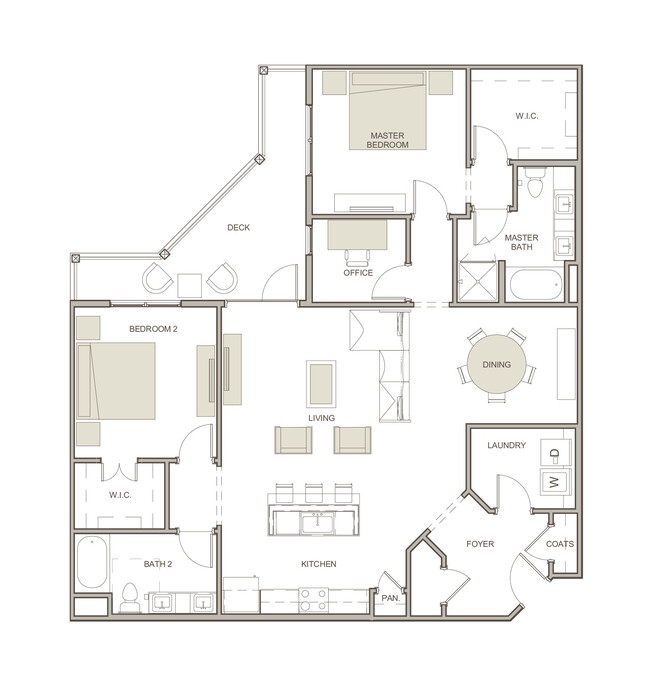 WaterWalk at Shelter Cove Towne Centre - B2 - 2 Beds - 2 Baths - 1547 Sq. ft. - WaterWalk at Shelter Cove Towne Centre