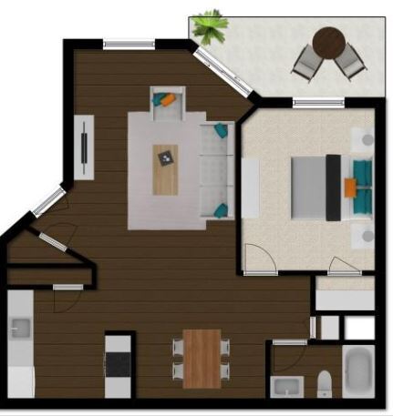 Floorplan - La Salle Apartments