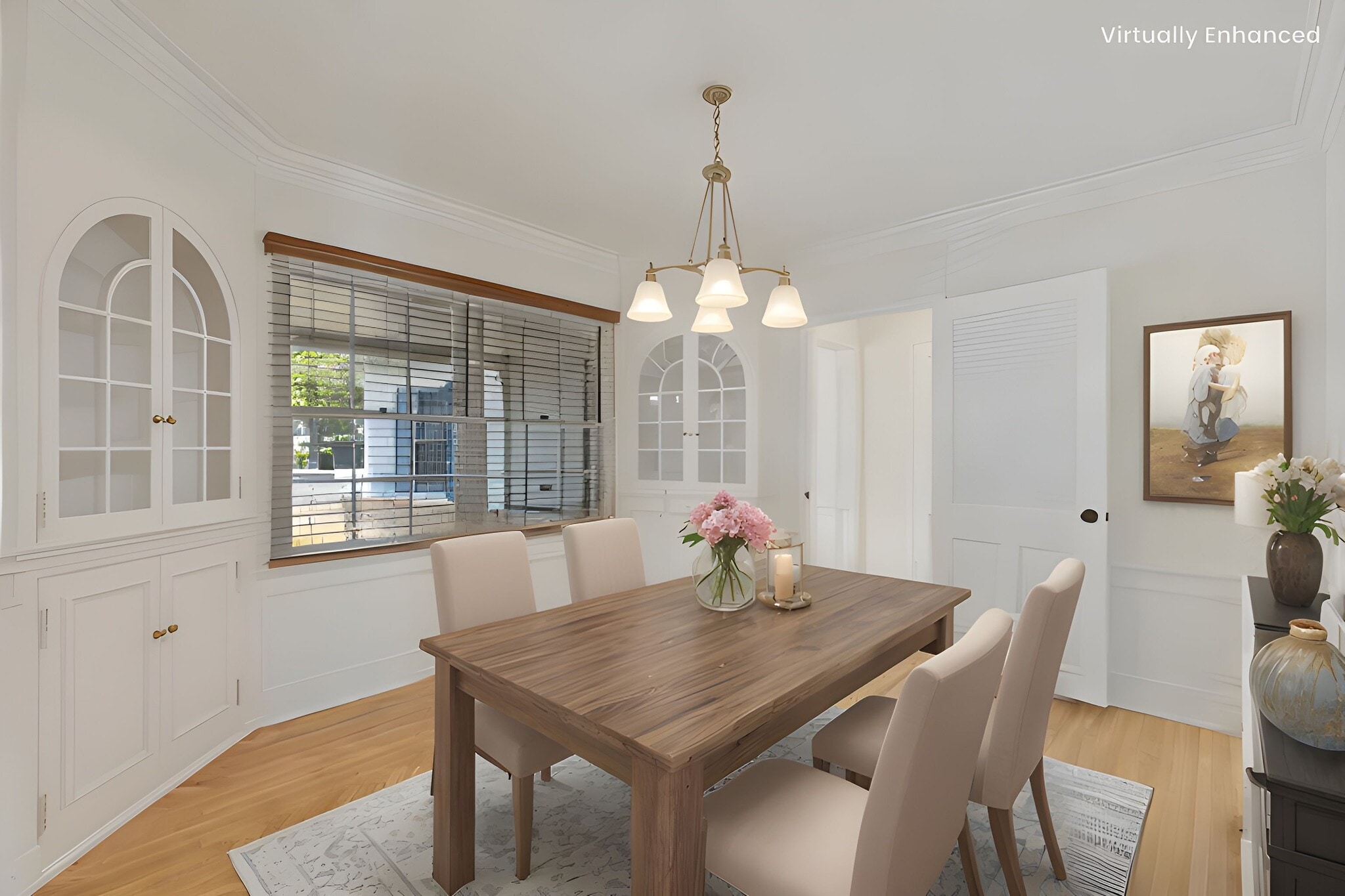 Virtually Staged Dining - 1032 S Carmelina Ave