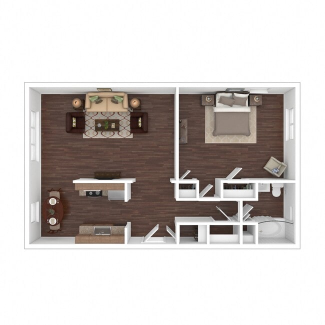 Floorplan - Wynnefield Terrace Apartments