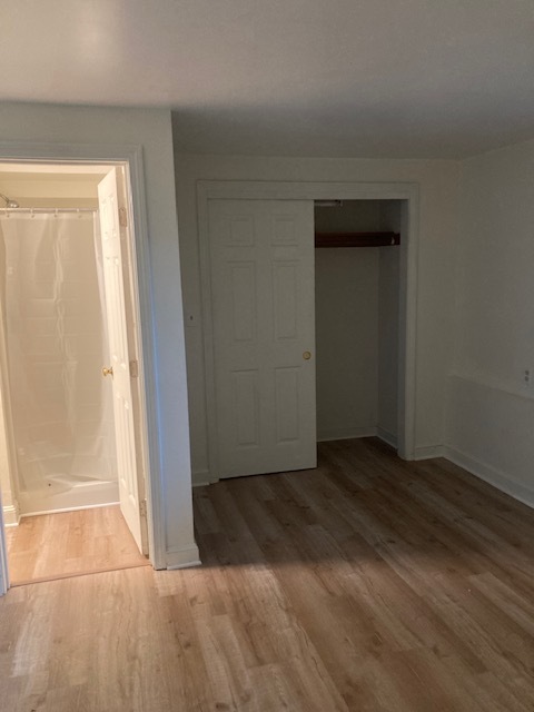 First floor bedroom into bathroom with shower - 33 Van Zandt Ave