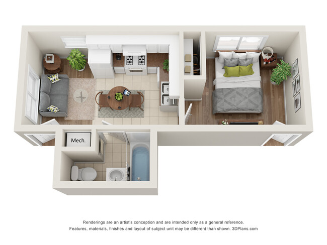 Floorplan - Gardens at Washington Park 1