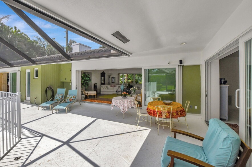 View from patio to living room - 1350 Spanish River Rd