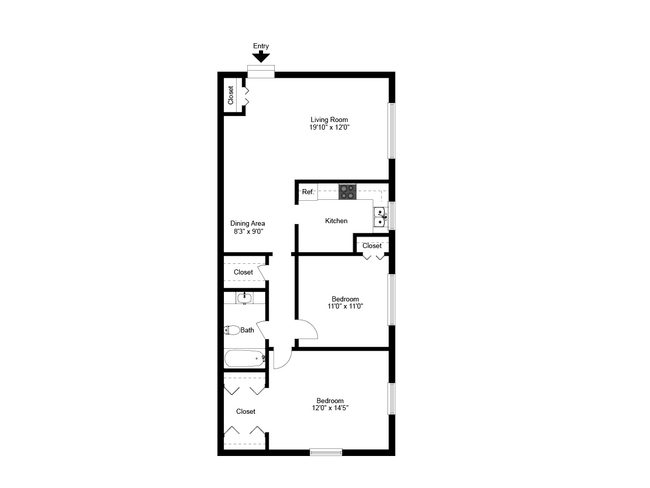 2 bedroom - Cedar Tree Village Apartments